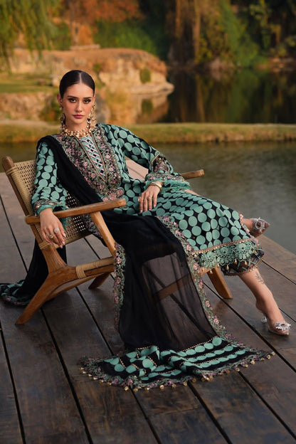 Charizma Unstitch Replica Lawn Suit With Chiffon Embroidered Dupatta | Embroidery Lawn Dress | Branded Lawn Dress For Girl's
