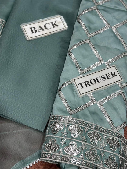 Unstitched Fancy Dress | Chiffon Wedding Wear | Fancy Dress For Women | Beautiful Chiffon Party Dress