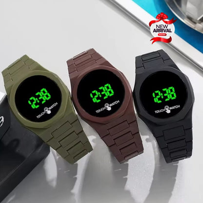 Aura Model LED Watch | Green LED Dial | Fiber Chain Watch | Digital Chain Watch ⌚