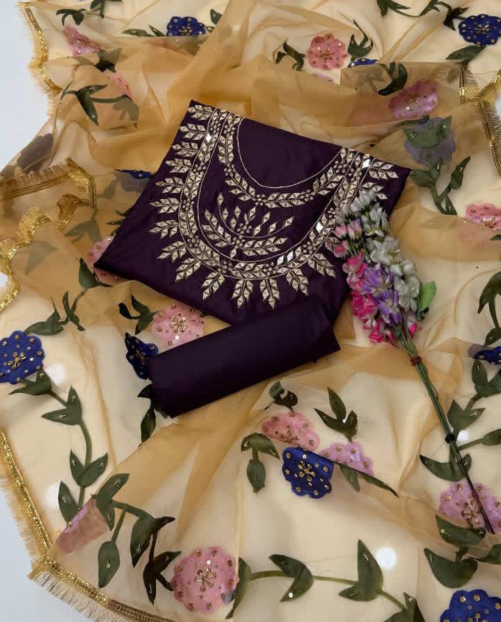 Traditional Dress| wedding Wear| Party Dress For Girl's| Fancy Mirror Zari Work Dress 👗