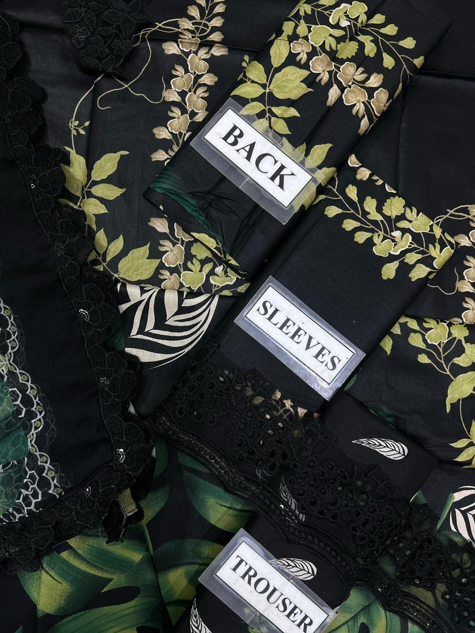 Asifa & Nabeel Luxury Lawn Suit| Printed Lawn & Chiffon Dress | Branded Dress Lawn | Pakistani Designer Dress