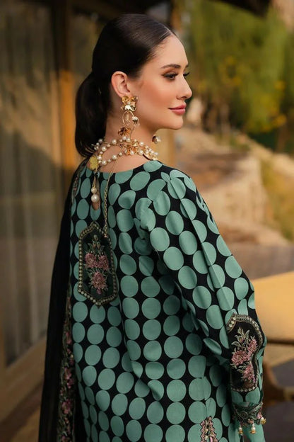 Charizma Unstitch Replica Lawn Suit With Chiffon Embroidered Dupatta | Embroidery Lawn Dress | Branded Lawn Dress For Girl's