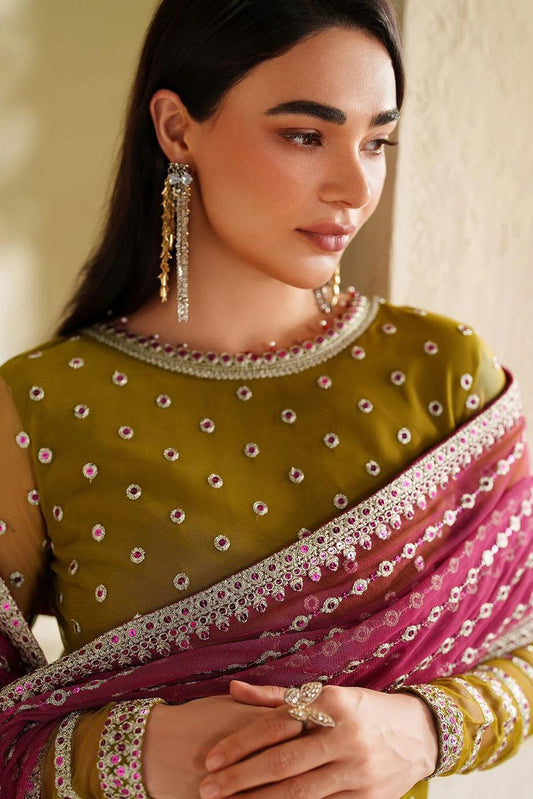 ZARIF Unstitched Chiffon Suit | Sequence Work Dress | Chiffon Suit Pakistan | Party Wear Dress | Zarif Replica Dress