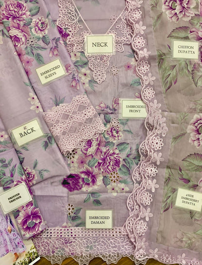 IZNIK Luxury Lawn Suit | Digital Printed Lawn Dress | Pakistani Designer Dress | Branded Dress For Girl's