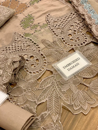 Maria B Luxury Lawn 2026 Embroidered Dress MBL-D-2406-B-24 | Schiffli Lawn Suit | Branded Maria B Party Dress | Premium Quality Lawn Dress