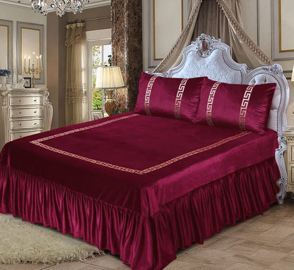 Velvet Bridal Bedsheet| Trending Bedsheets| Shiny Velvet Bedsheet| Beautiful Bedsheet| Velvet Bedsheet| Luxury Style Bedsheet