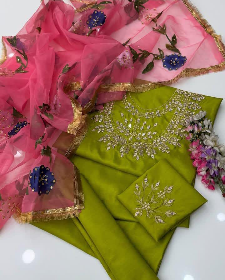 Traditional Dress| wedding Wear| Party Dress For Girl's| Fancy Mirror Zari Work Dress 👗