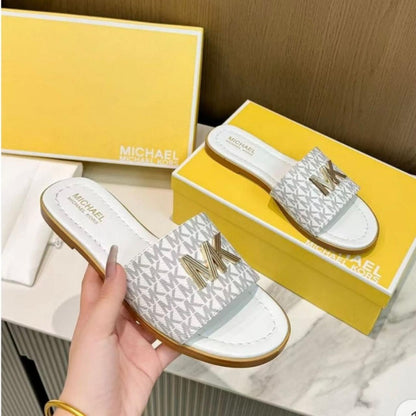 MK Flat Slipper| Branded Slippers For Girls|Michael Kors Slippers|New Arrivals