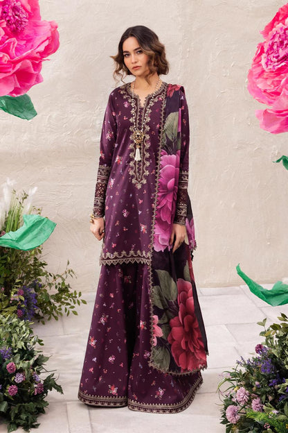 IZNIK Luxury Printed Lawn Suit With Silk Digital Dupatta | Beautiful Unstitched Lawn Embroidery Dress | Branded Dress For Girl's