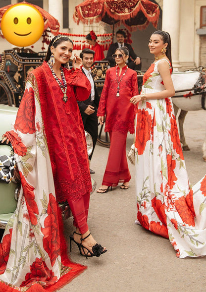 Mushq Valentina Brand | Embroidered Lawn Dress | Luxury Lawn Collection | Beautiful Unstitched Lawn Embroidery Dress | Branded Dress For Girl's