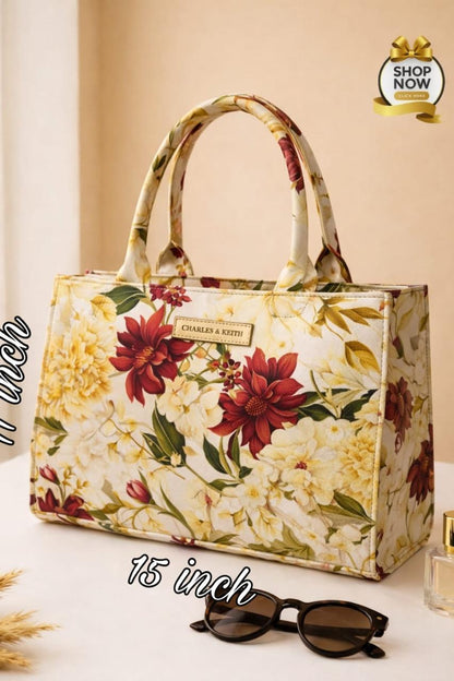 High Quality Big Size Canvas Tote Bag with Inside Pocket – Durable & Stylish | Beautiful Stylish Handbag 👜