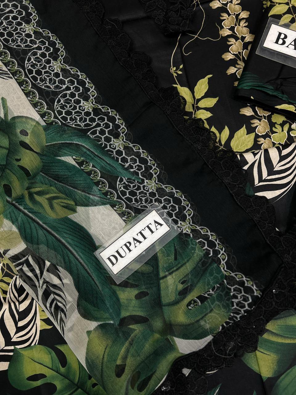 Asifa & Nabeel Luxury Lawn Suit| Printed Lawn & Chiffon Dress | Branded Dress Lawn | Pakistani Designer Dress