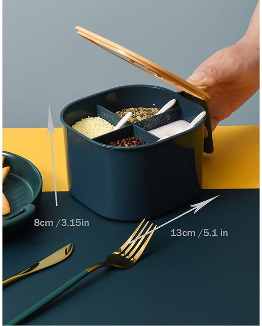 Random Color Spice Box Set With Spoon's | Spices Box | Kitchen Accessories