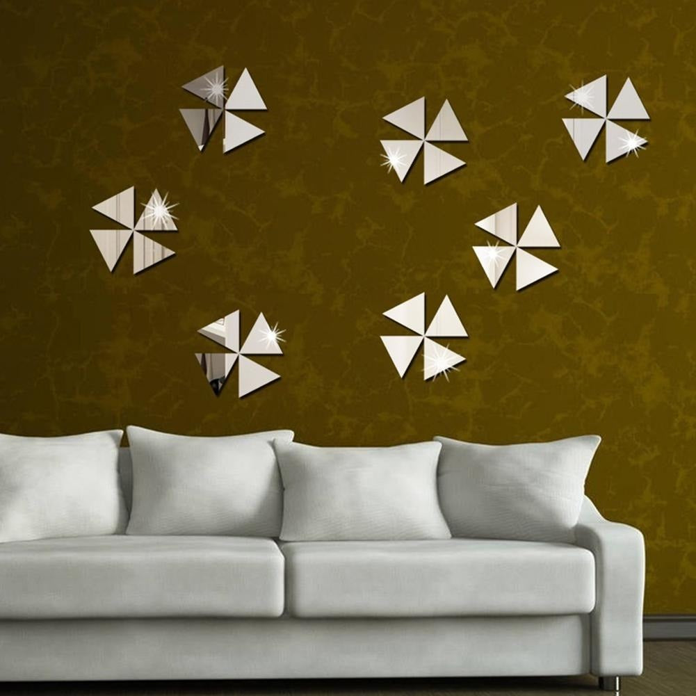 Acrylic 3D Triangle Mosaic Mirror| Wall Stickers|Home Decorations| Room Decorations