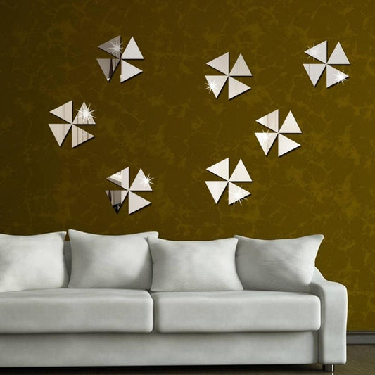 Acrylic 3D Triangle Mosaic Mirror| Wall Stickers|Home Decorations| Room Decorations