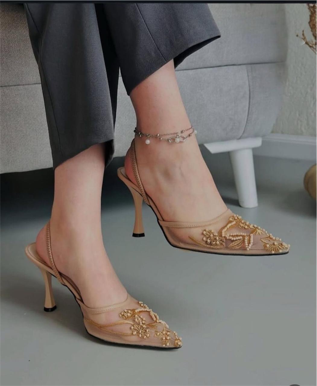 Zara Brand High Heel's 👠| Branded Heel 👠| Embroidery Heel For Party and Wedding Wear| Beautiful Heel 👠