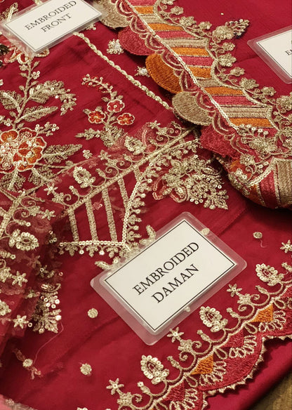 Maria B New Chiffon Collection | Heavy Embroidery Dress For Party Wear | Beautiful wedding Dress For Girl's | Designer Dress