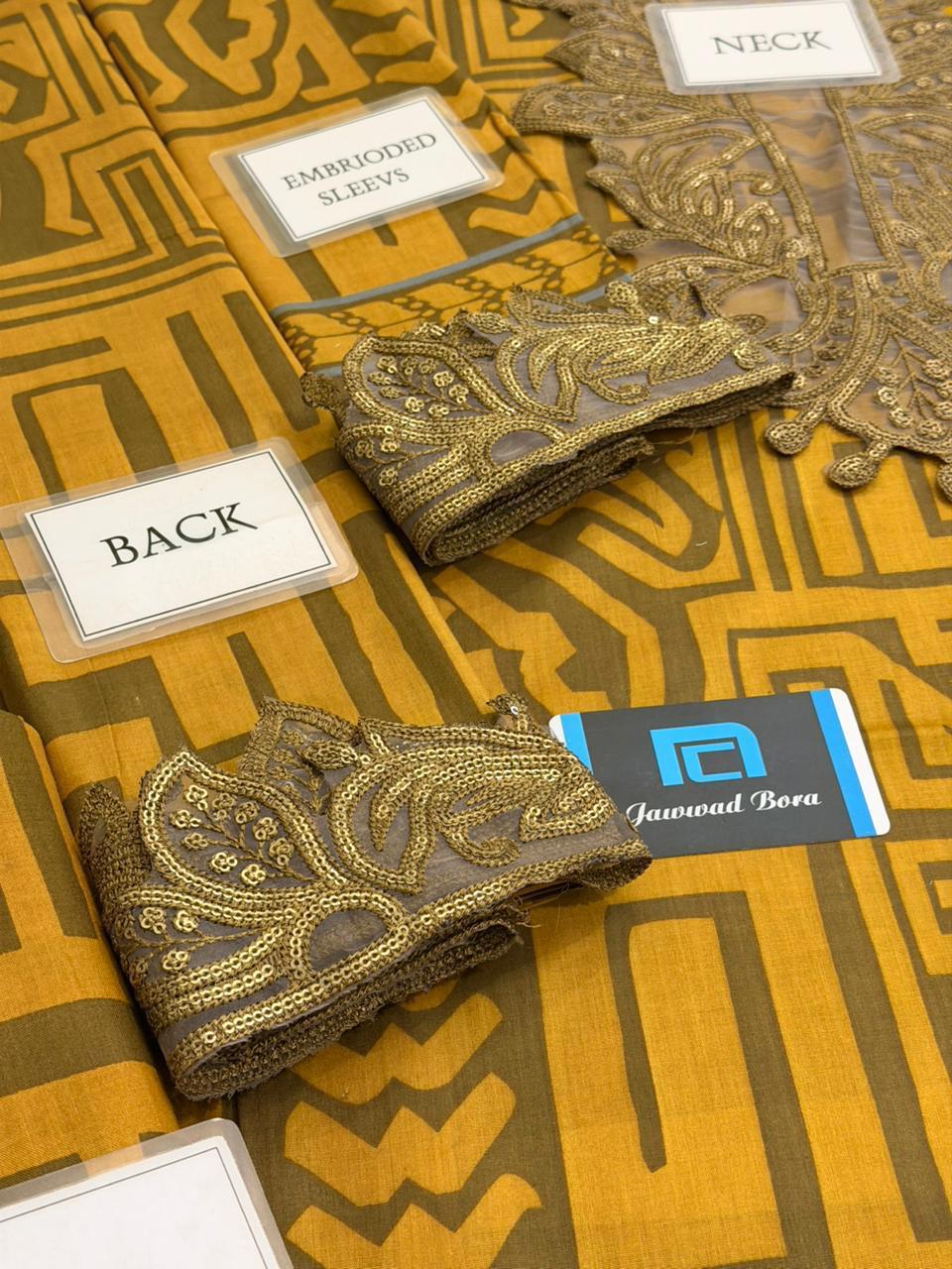 Maria B M-Print Lawn Collection 2026 MPT-2703A/B – Heavy Embroidered Spangle Work Suit Suit | Branded Dress For Party Wear