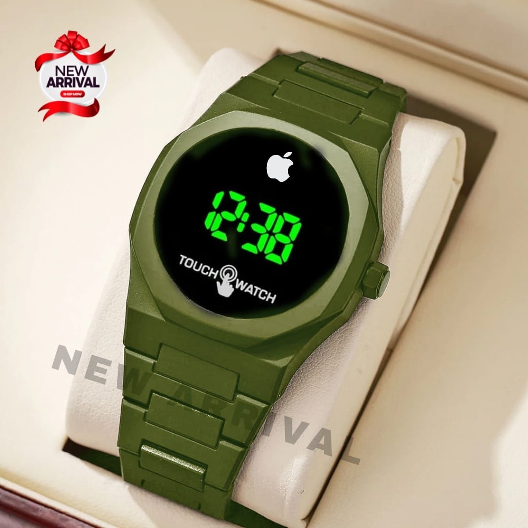 Aura Model LED Watch | Green LED Dial | Fiber Chain Watch | Digital Chain Watch ⌚