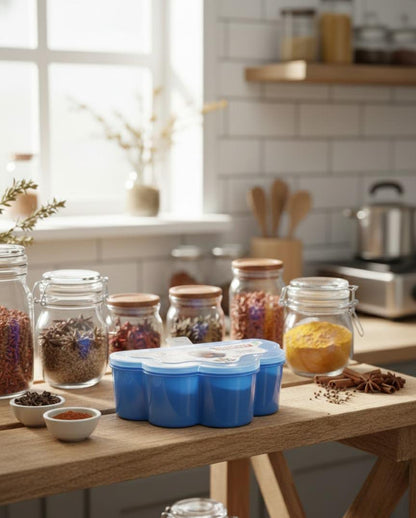 Spices Box| Compartment Plastic Spice Box | Kitchen Accessories