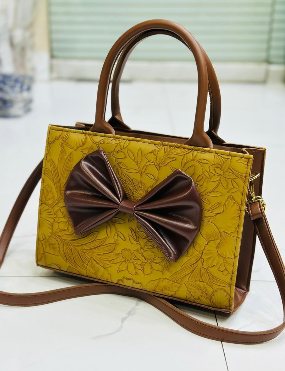 Master Quality Bow Style Printed Handbags for Women | Medium Size | Stylish & Unique Handbags |