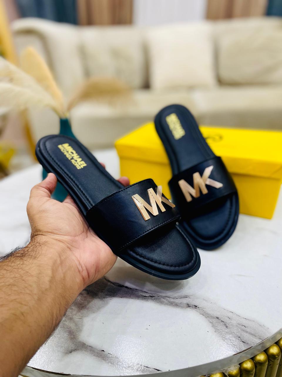 MK Flat Slipper| Branded Slippers For Girls|Michael Kors Slippers|New Arrivals