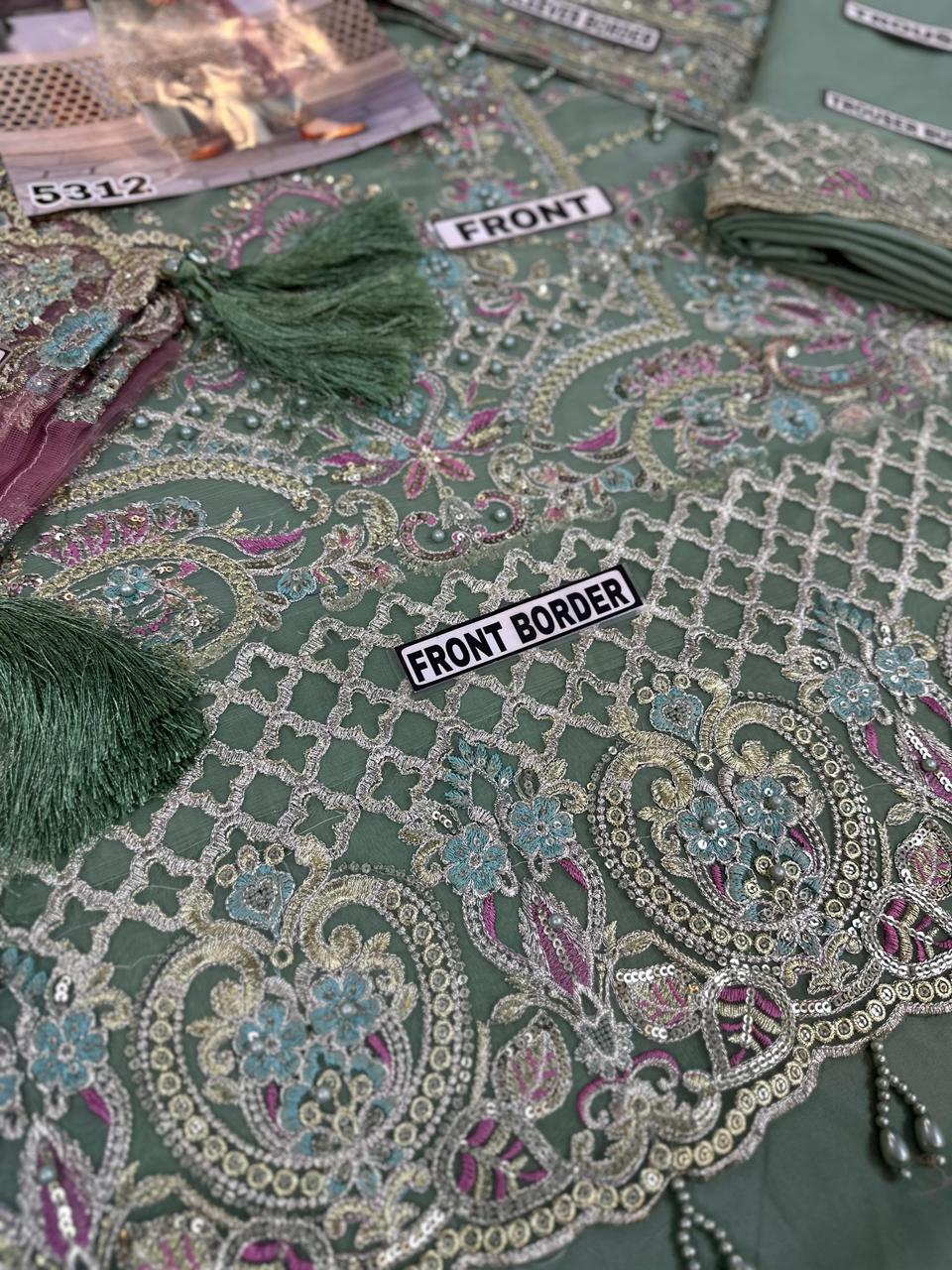 IMROZIA Chiffon Embroidered Suit with Net Dupatta | Branded Dress For Party Wear | Stylish Dress | Designer Dress