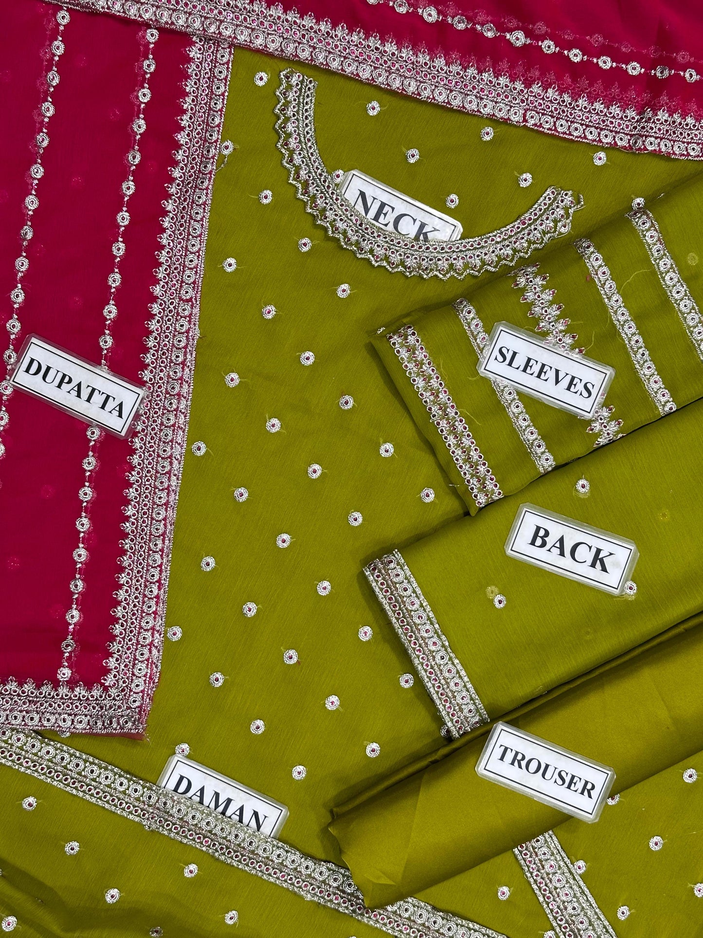 ZARIF Unstitched Chiffon Suit | Sequence Work Dress | Chiffon Suit Pakistan | Party Wear Dress | Zarif Replica Dress