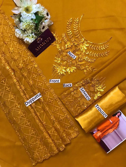 Baroque Fancy Dress|Chiffon Fabric