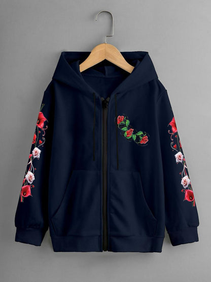 Girls Zipper Jacket 🧥| Hoodie For Girl's| Winter Fleece Fabric Jacket For Girl's