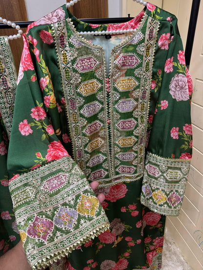 Stitched Silk Sequence Embroidery