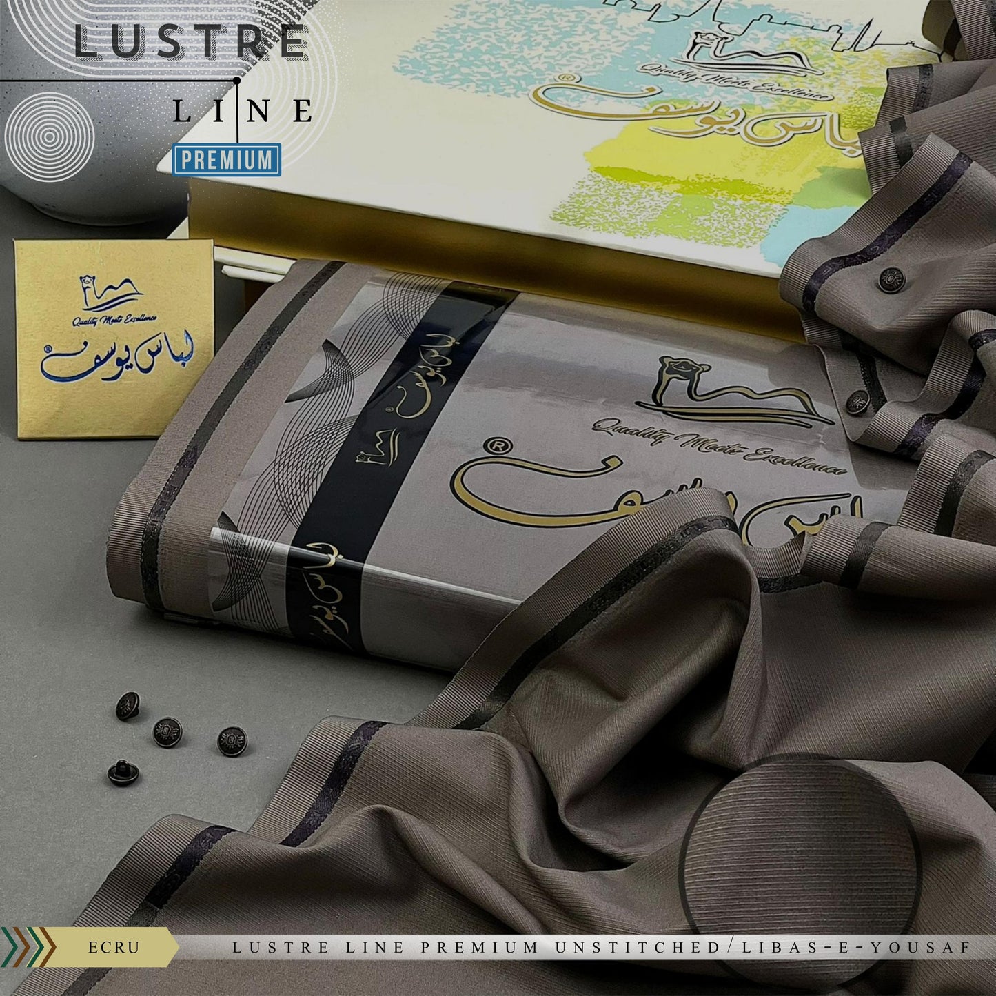 Libas-e-Yousaf Premium Unstitched Fabric | Four-Season Luxury Fabric for Men | Libas-e-Yousaf Fabric | Branded Dress For Men's