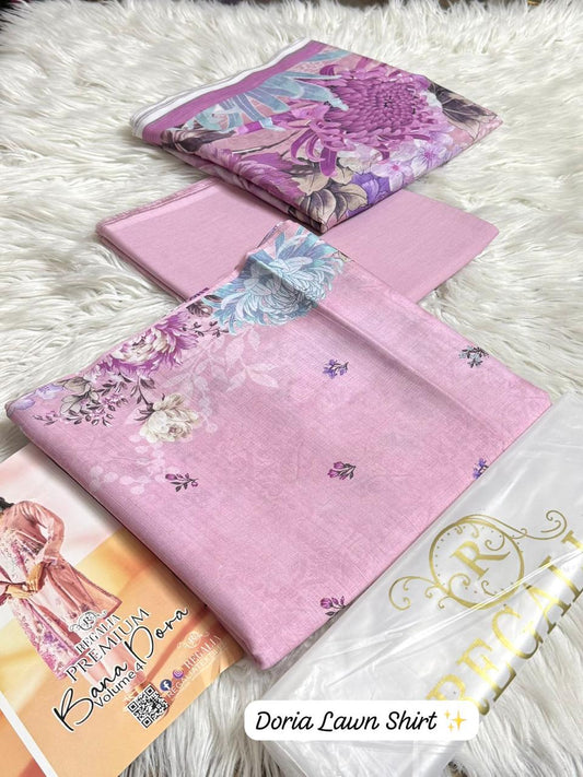 Regalia Doria Lawn 3PC Vol 1 | Original Summer Suit 2026 | Doria Lawn Dress | Lawn Printed Dress Premium Quality