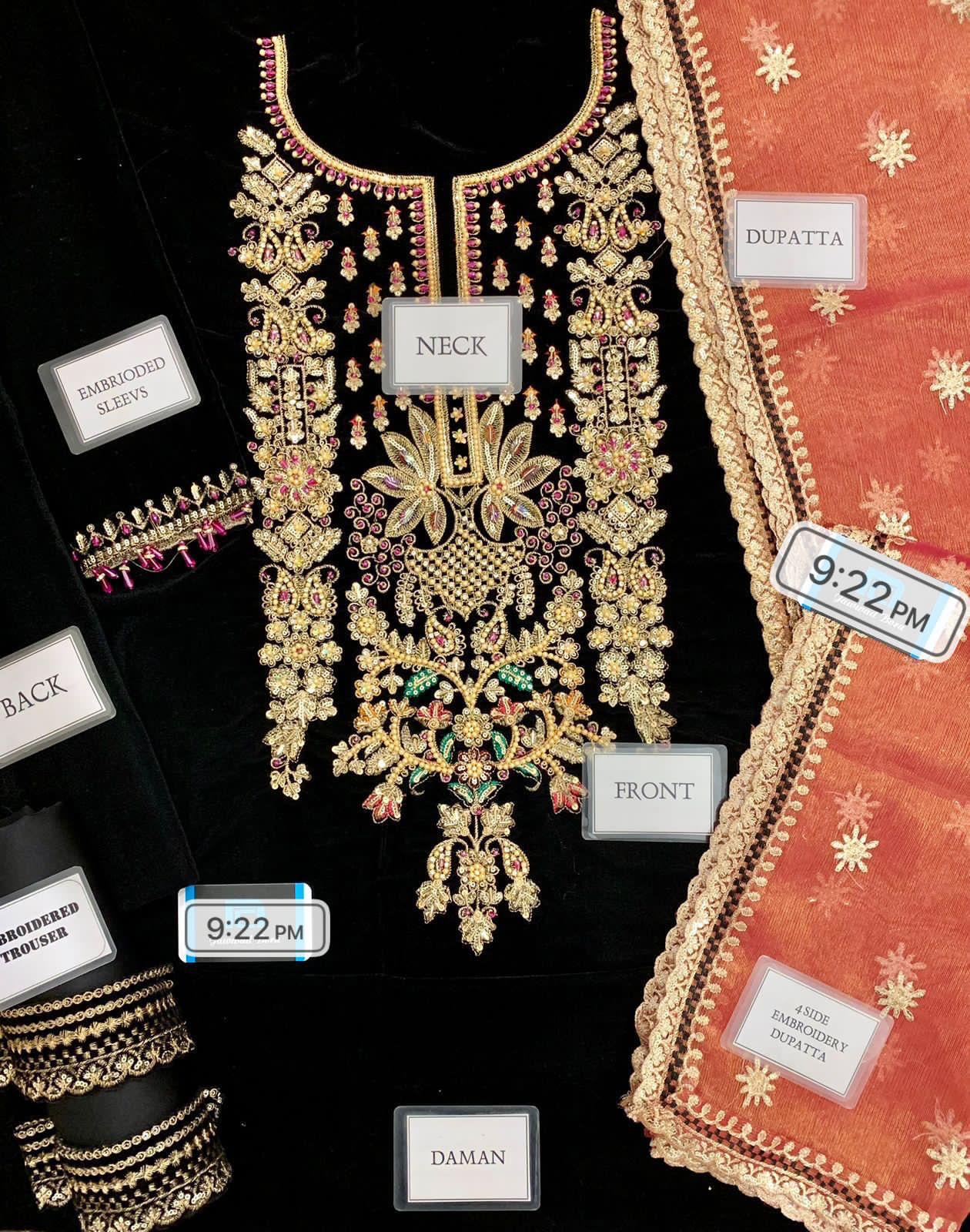 New Velvet Dress For Wedding | Micro Velvet Dress | Fancy Velvet Dress | Beautiful Dress For Party Wear