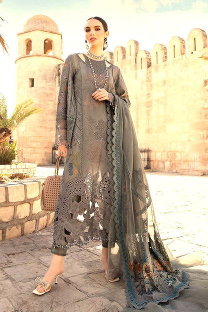 Maria B Luxury Lawn 2026 Embroidered Dress MBL-D-2406-B-24 | Schiffli Lawn Suit | Branded Maria B Party Dress | Premium Quality Lawn Dress