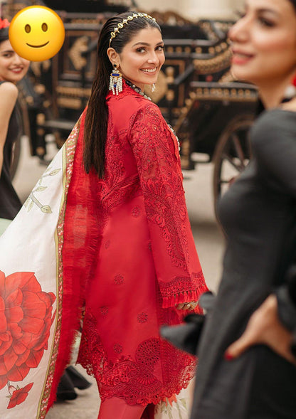 Mushq Valentina Brand | Embroidered Lawn Dress | Luxury Lawn Collection | Beautiful Unstitched Lawn Embroidery Dress | Branded Dress For Girl's