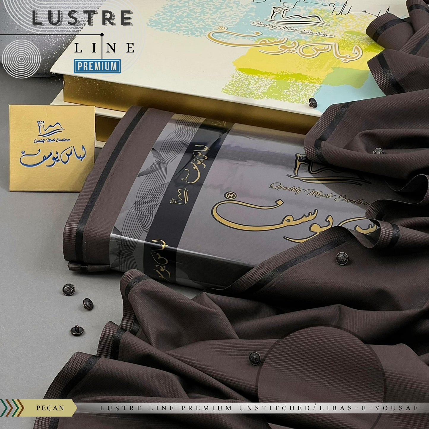 Libas-e-Yousaf Premium Unstitched Fabric | Four-Season Luxury Fabric for Men | Libas-e-Yousaf Fabric | Branded Dress For Men's
