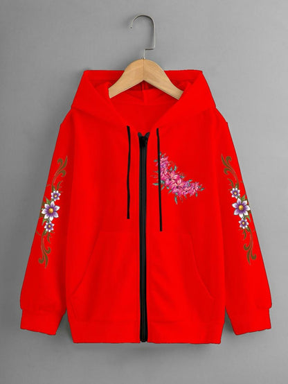 Girls Zipper Jacket 🧥| Hoodie For Girl's| Winter Fleece Fabric Jacket For Girl's