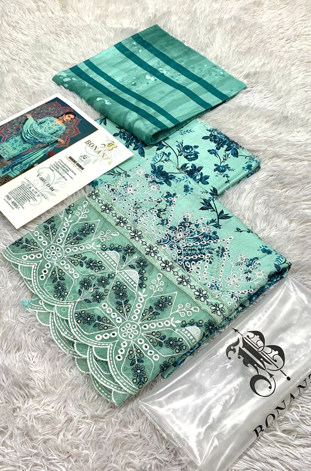 Bonanza Doria Linen Embroidery Suit