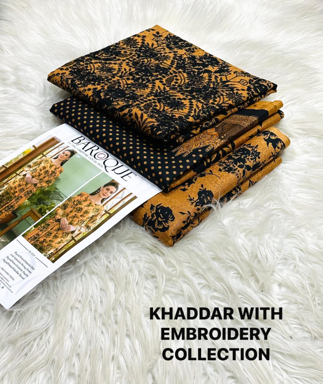 Embroidery Khaddar 3 Piece