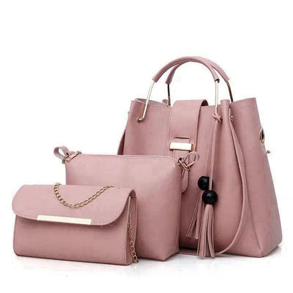 Soft Leather 3 Piece Set | Premium 3pcs Bags Collection in Pakistan | Leather Handbag | Ladies Bag's Collection |