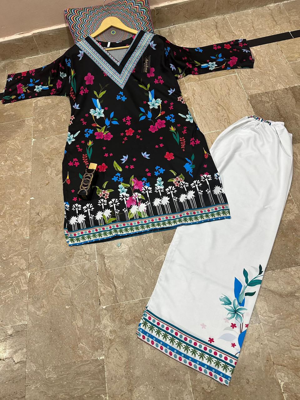 New Stitched Dress For Girl's| Printed 2 Piece Suit| Girls 2 Piece Suit| Lawn Printed Dress 👗