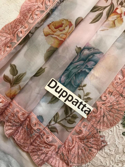 JADE Luxury Lawn Suit | Heavy Embroidered Lawn | Embroidery Lawn Dress