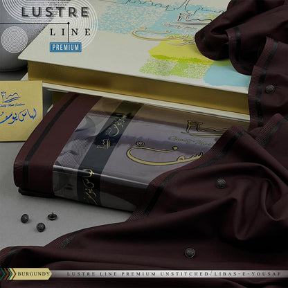 Libas-e-Yousaf Premium Unstitched Fabric | Four-Season Luxury Fabric for Men | Libas-e-Yousaf Fabric | Branded Dress For Men's