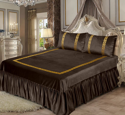 Velvet Bridal Bedsheet| Trending Bedsheets| Shiny Velvet Bedsheet| Beautiful Bedsheet| Velvet Bedsheet| Luxury Style Bedsheet