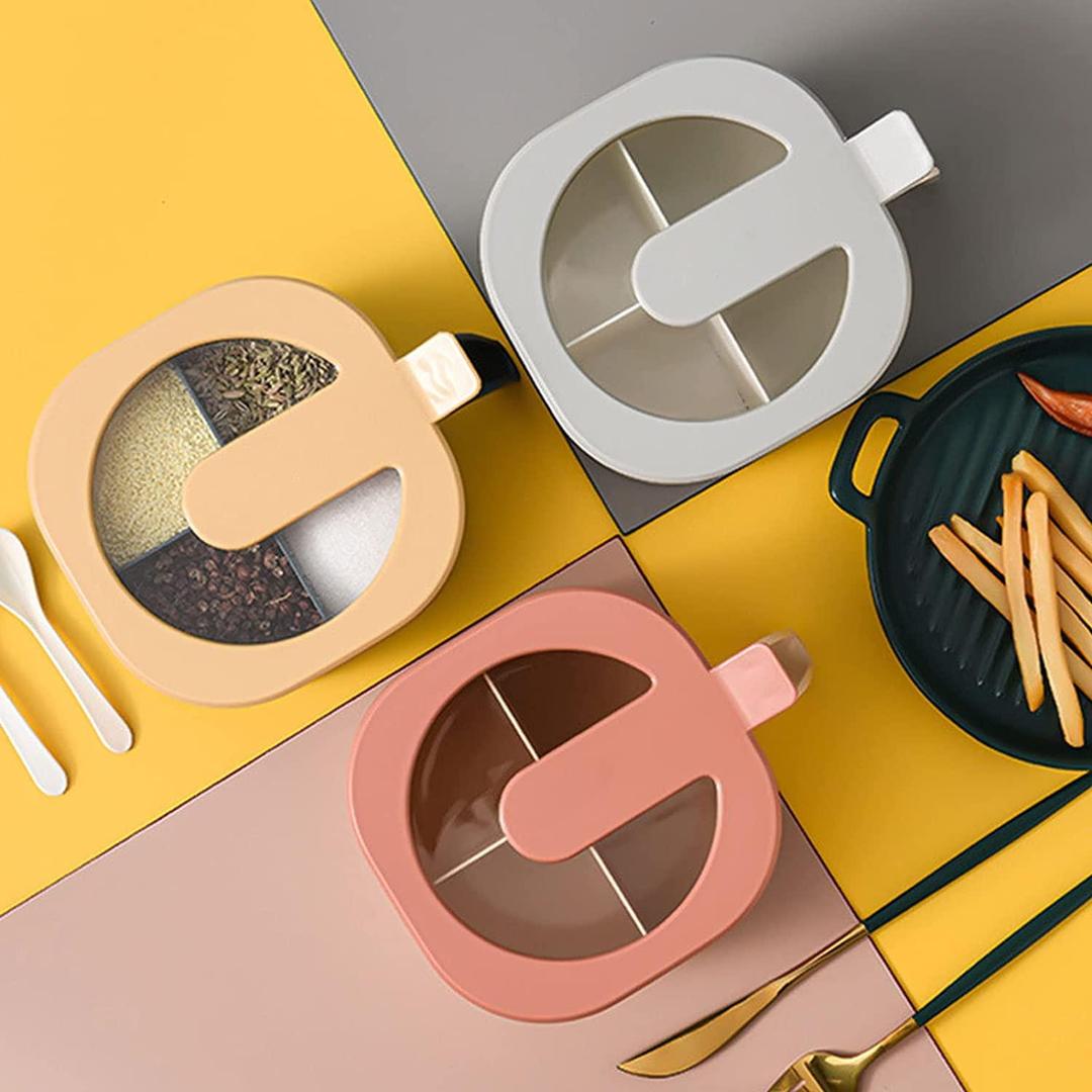 Random Color Spice Box Set With Spoon's | Spices Box | Kitchen Accessories