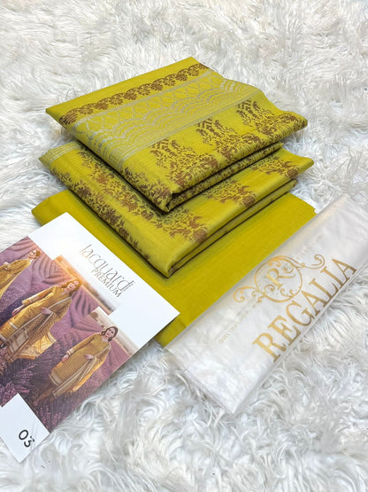 REGALIA Cotton Jacquard Collection 2026 | Digital Printed Jacquard Suit Original | Brand Dress For Girl's