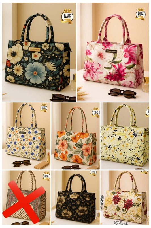 High Quality Big Size Canvas Tote Bag with Inside Pocket – Durable & Stylish | Beautiful Stylish Handbag 👜