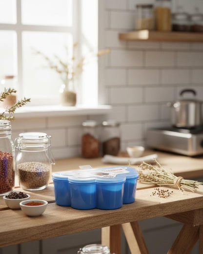 Spices Box| Compartment Plastic Spice Box | Kitchen Accessories